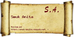 Smuk Anita névjegykártya